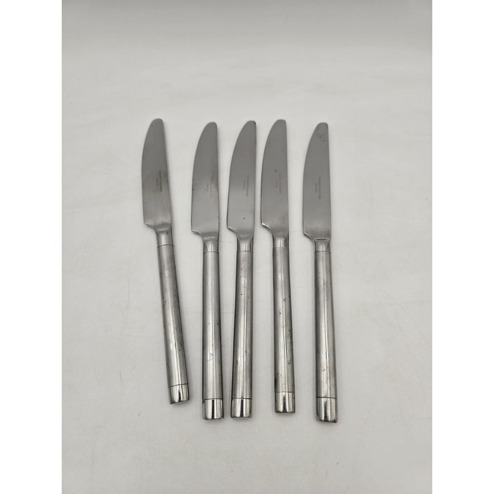 Lot Of 5 Hampton‎ Silversmiths Shangri-la Stainless Knives Shangrila Dots Knife
